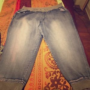 3x jeans with elastic waistband